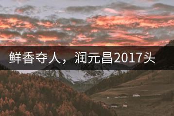 鮮香奪人，潤(rùn)元昌2017頭采小青柑即將上市