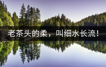 老茶頭的柔，叫細(xì)水長(zhǎng)流！