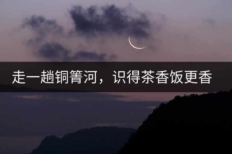 走一趟銅箐河，識得茶香飯更香走一趟銅箐河，識得茶香飯更香