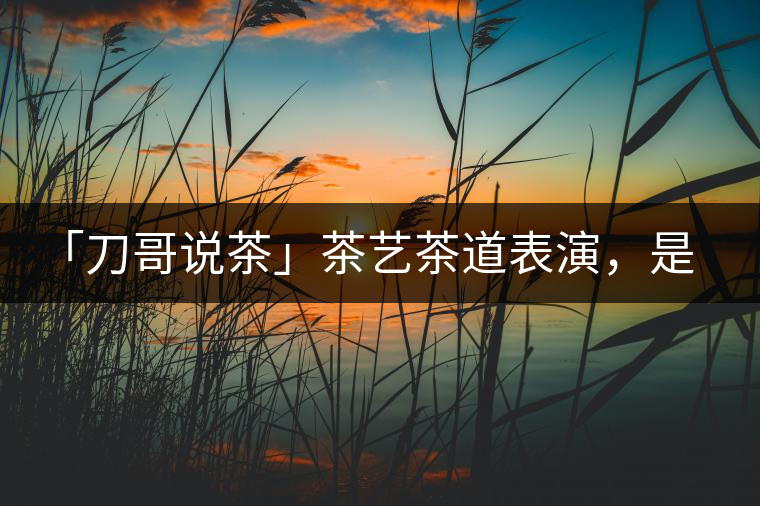 「刀哥說(shuō)茶」茶藝茶道表演，是裝還是文化？