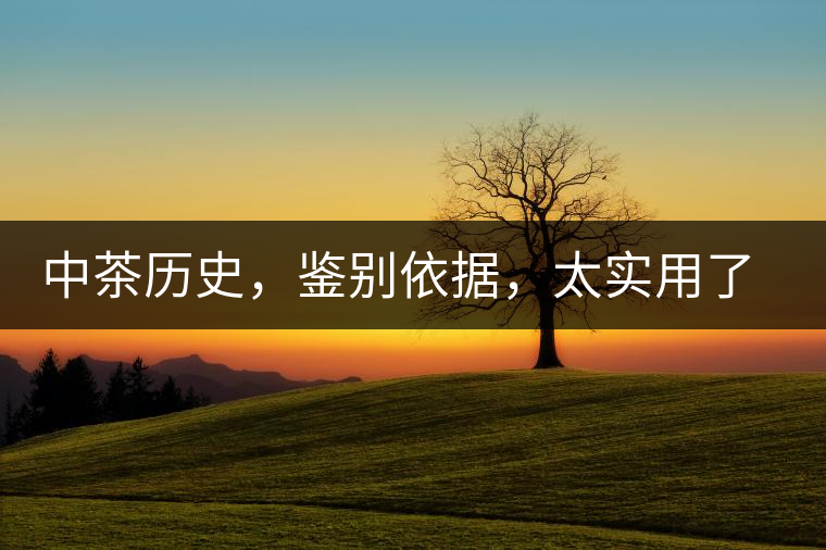 中茶歷史，鑒別依據(jù)，太實(shí)用了中茶歷史，鑒別依據(jù)，太實(shí)用了