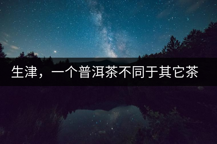 生津，一個普洱茶不同于其它茶類的品鑒指標(biāo)