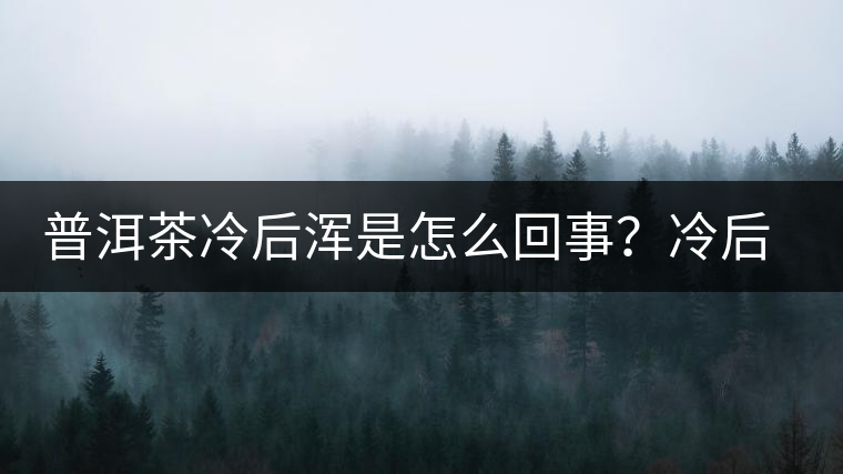 普洱茶冷后渾是怎么回事？冷后渾的普洱茶品質(zhì)好不好？