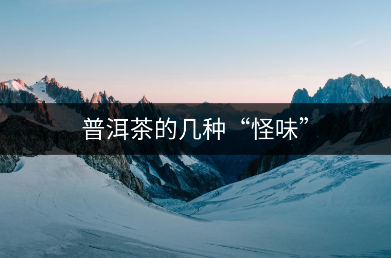 普洱茶的幾種“怪味”