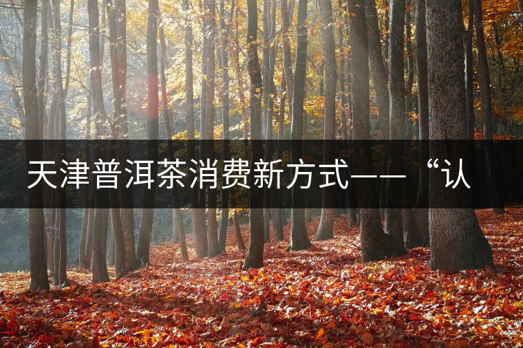 天津普洱茶消費新方式——“認養(yǎng)”勐海古茶樹 天津普洱茶消費新方式——“認養(yǎng)”勐海古茶樹