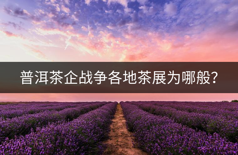 普洱茶企戰(zhàn)爭(zhēng)各地茶展為哪般？