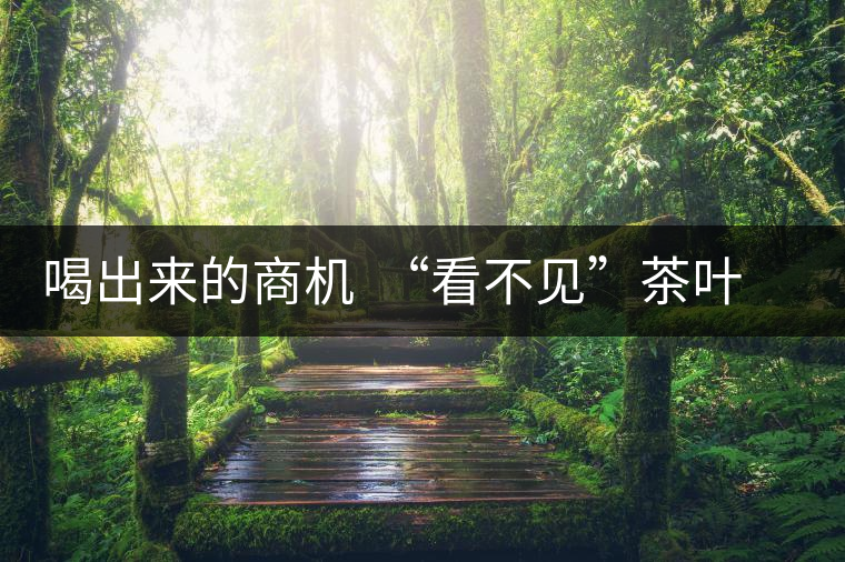 喝出來(lái)的商機(jī) “看不見(jiàn)”茶葉的普洱茶 喝出來(lái)的商機(jī) “看不見(jiàn)”茶葉的普洱茶