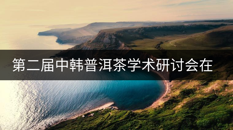 第二屆中韓普洱茶學術研討會在首爾舉行