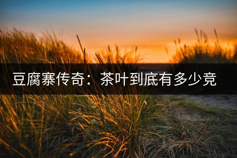 豆腐寨傳奇：茶葉到底有多少競爭者？