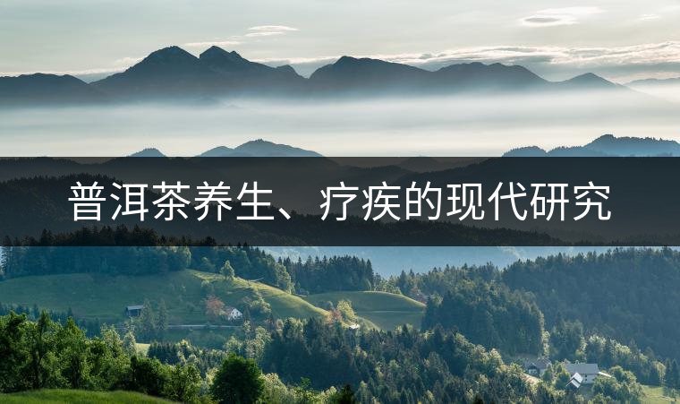 普洱茶養(yǎng)生、療疾的現(xiàn)代研究