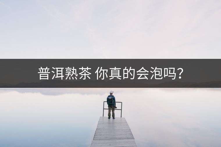 普洱熟茶 你真的會(huì)泡嗎？