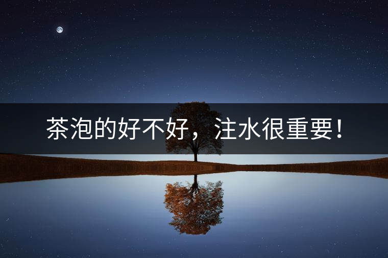 茶泡的好不好，注水很重要！