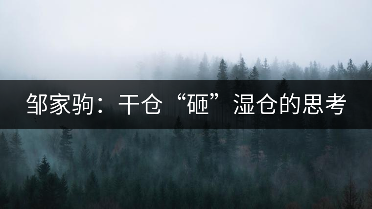 鄒家駒:干倉“砸”濕倉的思考 鄒家駒:干倉“砸”濕倉的思考