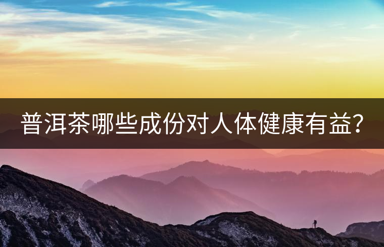 普洱茶哪些成份對(duì)人體健康有益？