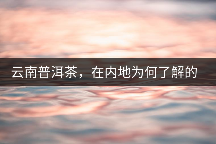 云南普洱茶，在內(nèi)地為何了解的人較少？
