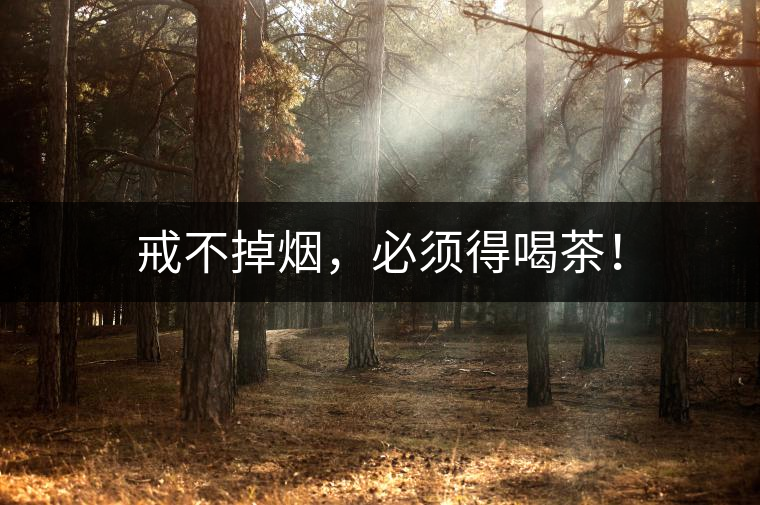 戒不掉煙，必須得喝茶！
