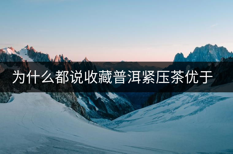 為什么都說收藏普洱緊壓茶優(yōu)于散茶？