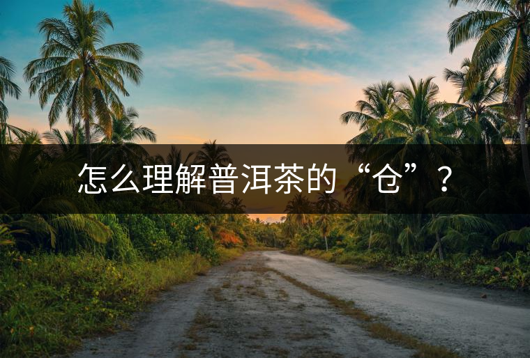 怎么理解普洱茶的“倉”？