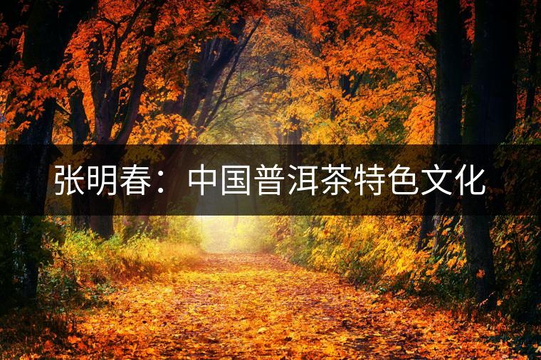 張明春：中國(guó)普洱茶特色文化