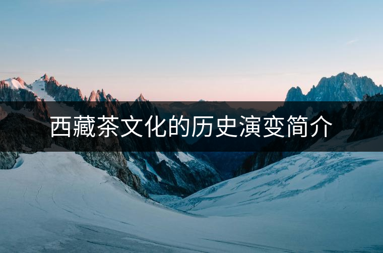 西藏茶文化的歷史演變簡介 西藏茶文化的歷史演變簡介