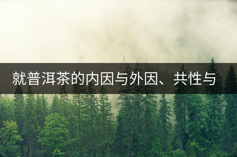 就普洱茶的內(nèi)因與外因、共性與個性復(fù)茶友
