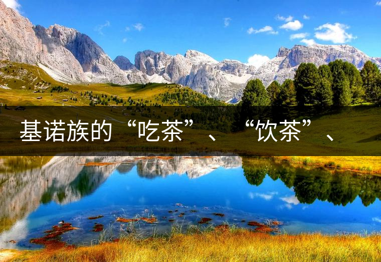 基諾族的“吃茶”、“飲茶”、“喝茶”與“敬茶”