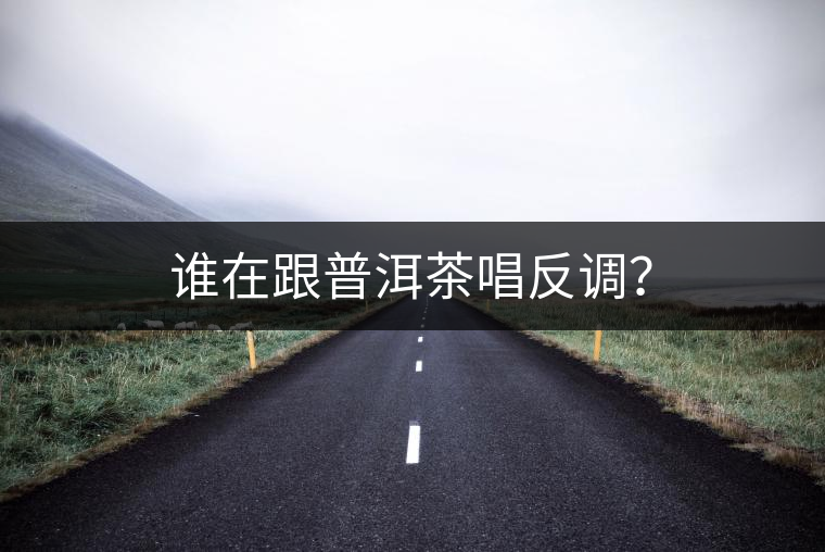 誰在跟普洱茶唱反調(diào)？