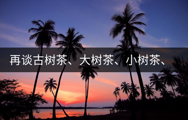 再談古樹茶、大樹茶、小樹茶、臺(tái)樹茶…