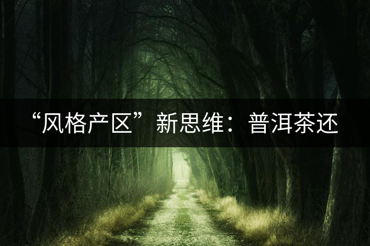 “風格產(chǎn)區(qū)”新思維：普洱茶還有無必要再區(qū)分山頭？