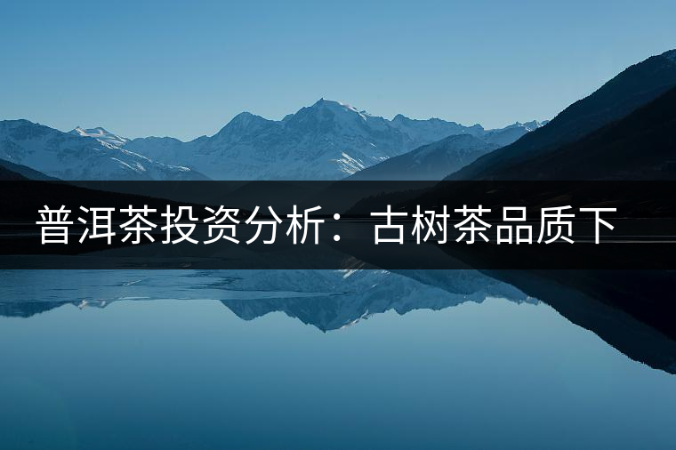 普洱茶投資分析：古樹茶品質(zhì)下滑？過度采摘才是根源所在