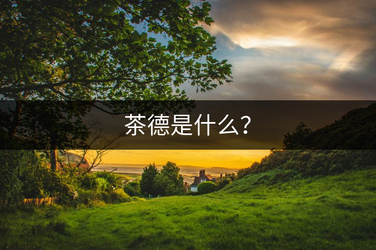 茶德是什么？