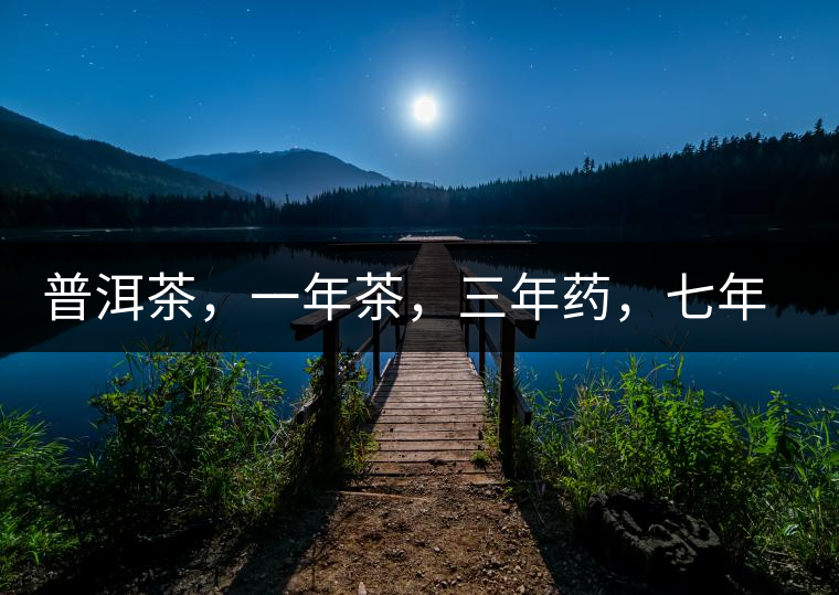 普洱茶，一年茶，三年藥，七年寶