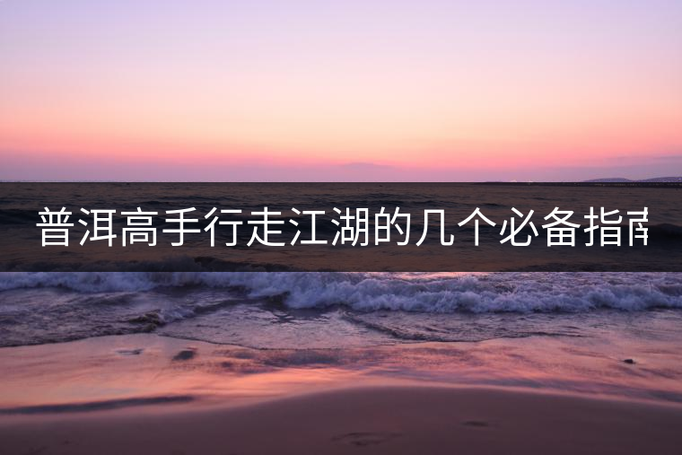 普洱高手行走江湖的幾個必備指南！