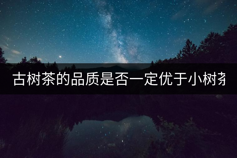 古樹茶的品質(zhì)是否一定優(yōu)于小樹茶？