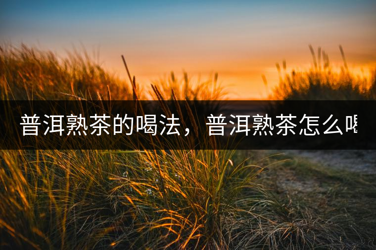 普洱熟茶的喝法，普洱熟茶怎么喝？