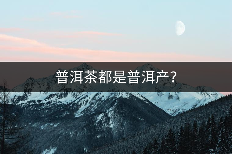 普洱茶都是普洱產(chǎn)？