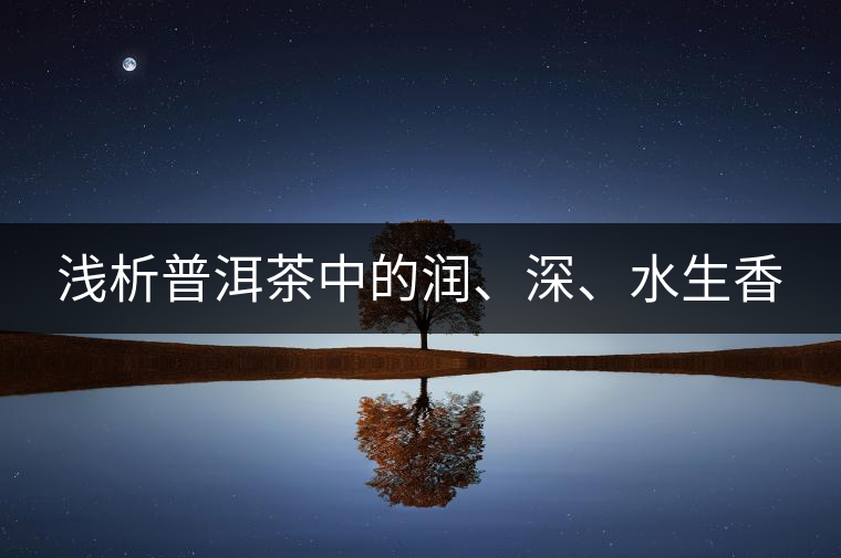 淺析普洱茶中的潤、深、水生香