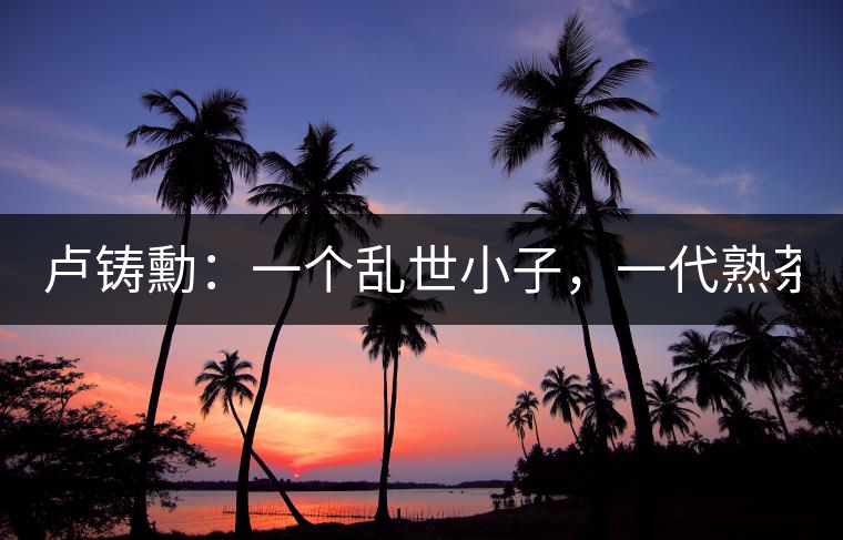 盧鑄勳：一個(gè)亂世小子，一代熟茶教父！