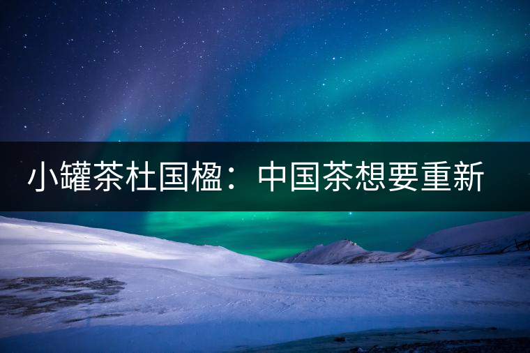 小罐茶杜國楹：中國茶想要重新走向世界，就要把用戶體驗變簡單