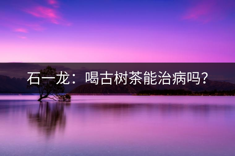 石一龍：喝古樹茶能治病嗎？