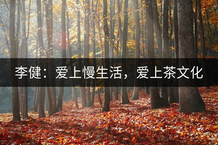 李健：愛(ài)上慢生活，愛(ài)上茶文化