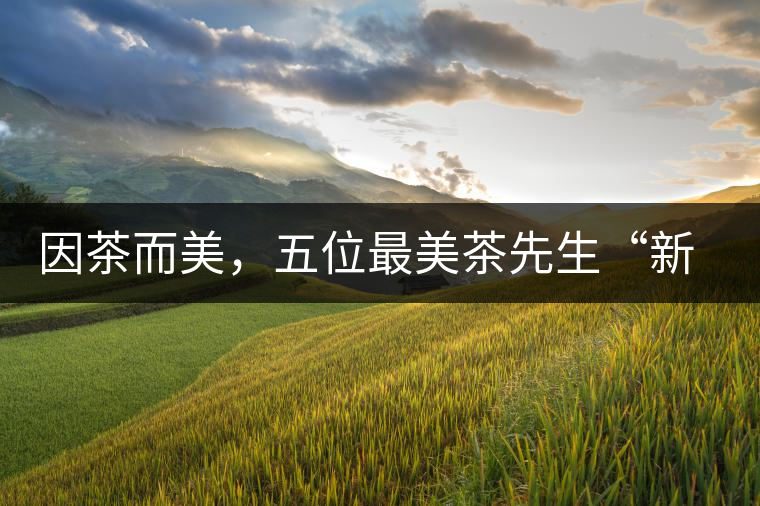 因茶而美，五位最美茶先生“新鮮出爐”啦