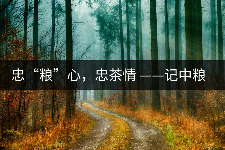 忠“糧”心，忠茶情 ——記中糧老茶人楊維仁