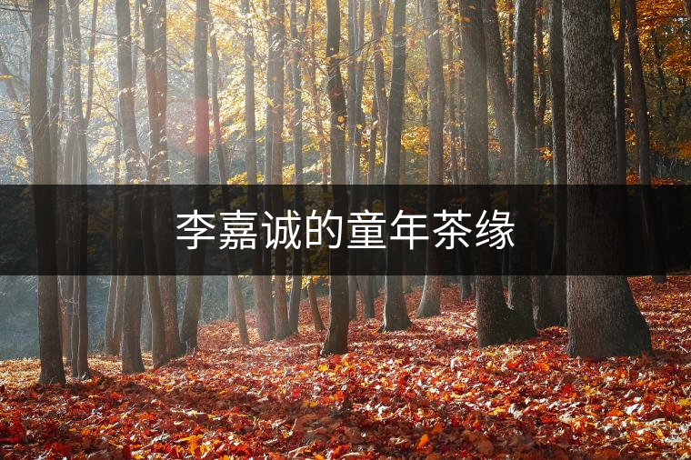 李嘉誠的童年茶緣