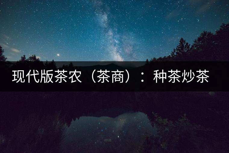 現(xiàn)代版茶農(nóng)（茶商）：種茶炒茶賣茶開茶館