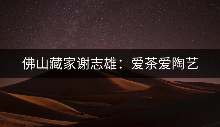 佛山藏家謝志雄：愛(ài)茶愛(ài)陶藝