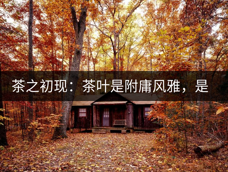 茶之初現(xiàn)：茶葉是附庸風(fēng)雅，是禪茶一味，更是王朝興衰