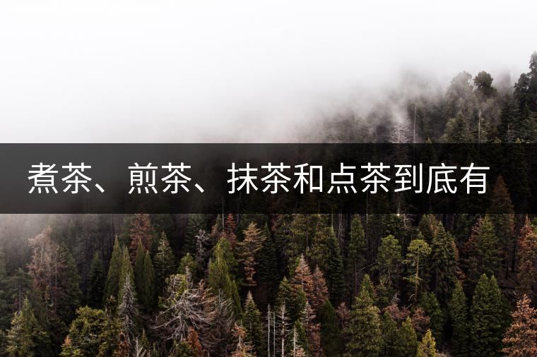 煮茶、煎茶、抹茶和點茶到底有何區(qū)別？