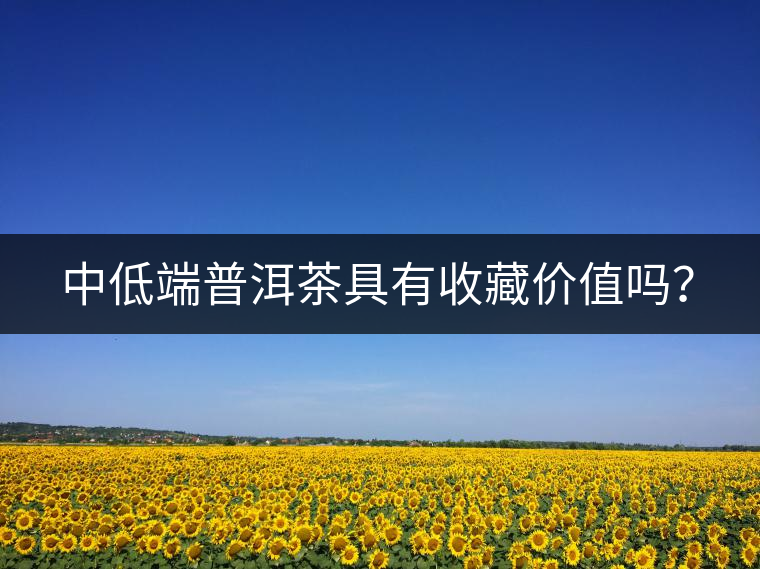 中低端普洱茶具有收藏價值嗎？