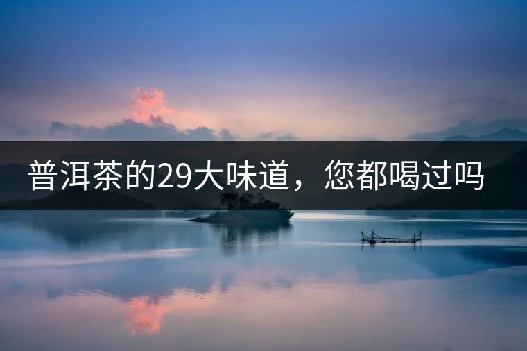 普洱茶的29大味道，您都喝過嗎？